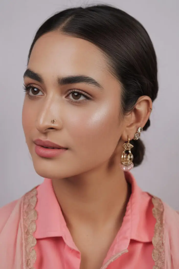 Natural Dewy Soft Glam Makeup Look for Indian Skin Tone