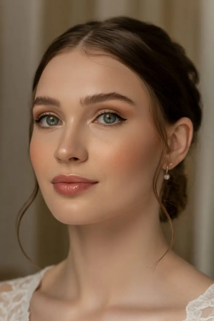 Soft Glam Bridal Makeup Look with Natural Glow