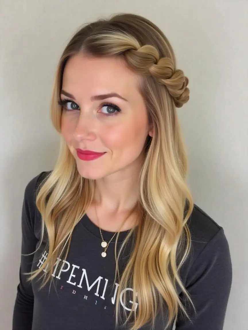 French Braid Crown Hairstyle